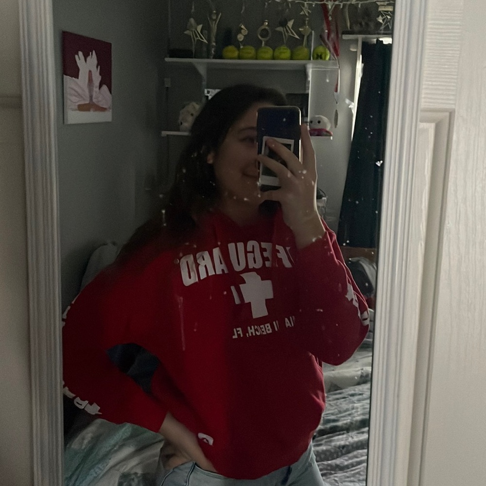 Red Lifeguard hoodie Woman’s medium